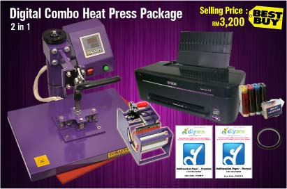 Digital Flat Heat Press Package With Mug Attachement Digital Flat Heat Press Package With Mug Attachement
